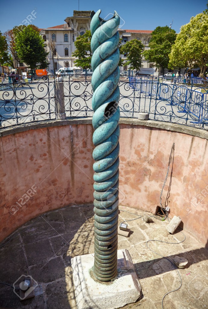 The Serpent Column on the Hippodrome of Istanbul
